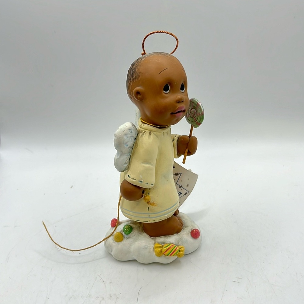 Vintage Sugar Plum Heaven Enesco Angel Noah And Gumdrop 275220 Figurine Art